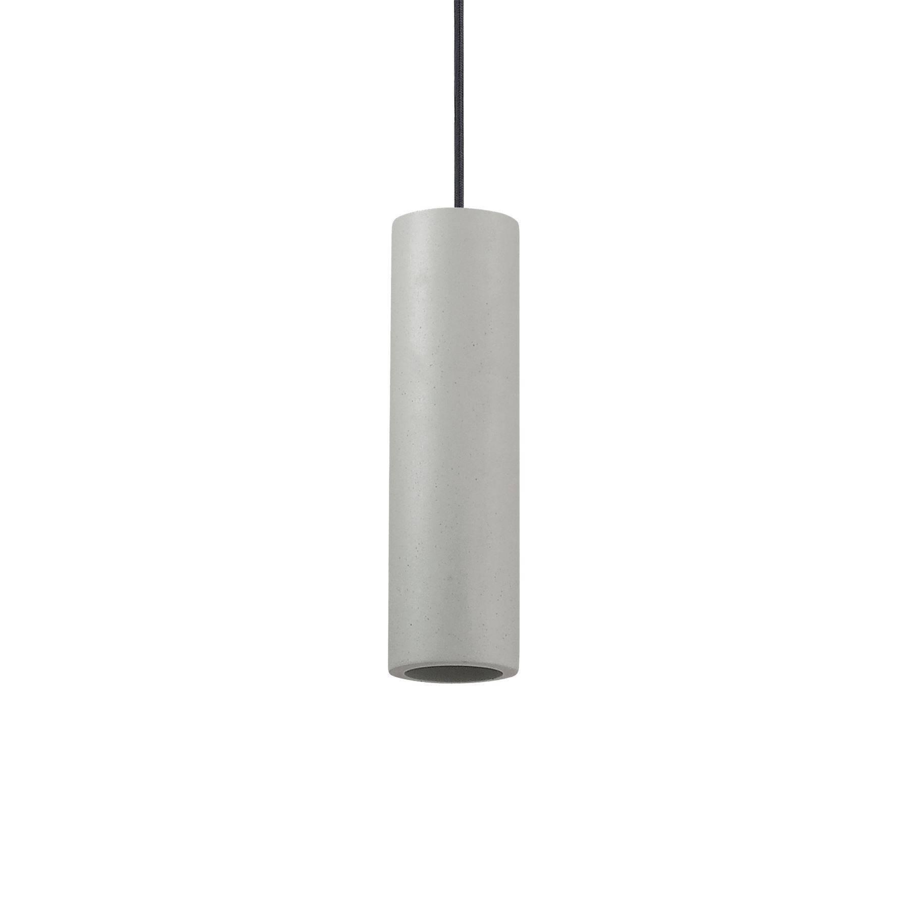 Oak 1 Light Slim Ceiling Pendant Light Grey